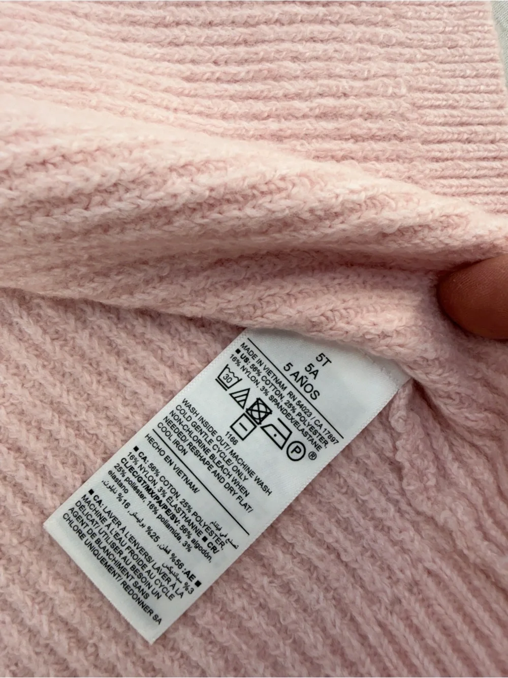 Old Navy Toddler Girls Pink Open Front Cardigan Sweater Size 5T NWT